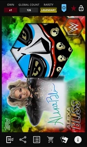 Topps WWE Slam 2025 Alexa Bliss Color Splash Relic Sig Legendary 126cc DIGITAL - Picture 1 of 2