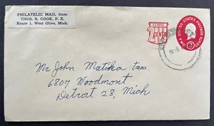 U538 Original Content Sealed US Stamped Envelope Washington Surcharged 1958 4c - Picture 1 of 3