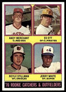 1976 Topps Rookie Catchers & Outfielders - Andy Merchant/Ed Ott/Royle