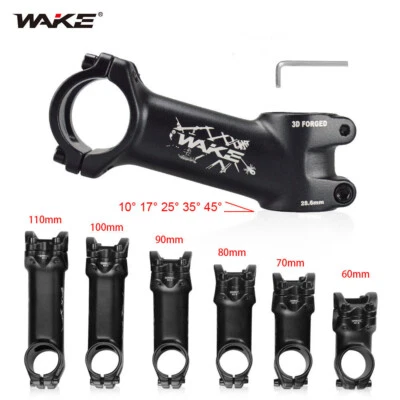 MTB Bike Stem Aluminium 10/17/25/35/45° Bicycle Handlebar Stem 31.8*60-110mm - Image 1 of 4