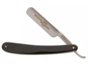 Robert Klaas HANDGEFERTIGTER KOHLENSTOFFSTAHL 5/8" GERADER RASIERER/DUNKELHORNGRIFF - Bild 1 von 1