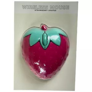 Target Bullseye Playground 2024 STRAWBERRY Shaped Wireless Computer Mouse NEW! - Picture 1 of 6