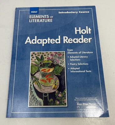 Elements of Literature Holt Adapted Reader Introductory Course- Student Material - Image 1 of 4