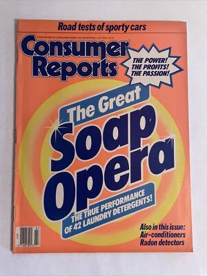 1987 July CONSUMER REPORTS Magazine, The Great Soap Opera (MH276) - Imagem 1 de 3