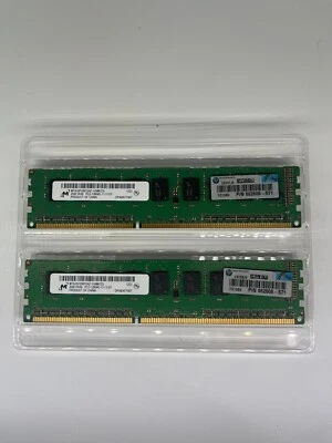 Lot/2 MICRON 2GB PC3-12800E-11-11-01 MT9JSF25672AZ-1G6M1ZG Memory  - Image 1 of 2