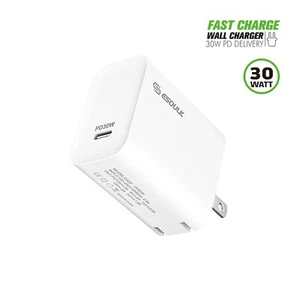 30W Fast Quick Wall Travel Charger PD Adapter USB-C For iPhone & Android - Picture 1 of 6