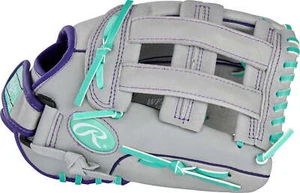 Series Youth 12" Softball Glove, Basket Web, Gray/Mint, Right Hand Throw - Picture 1 of 6