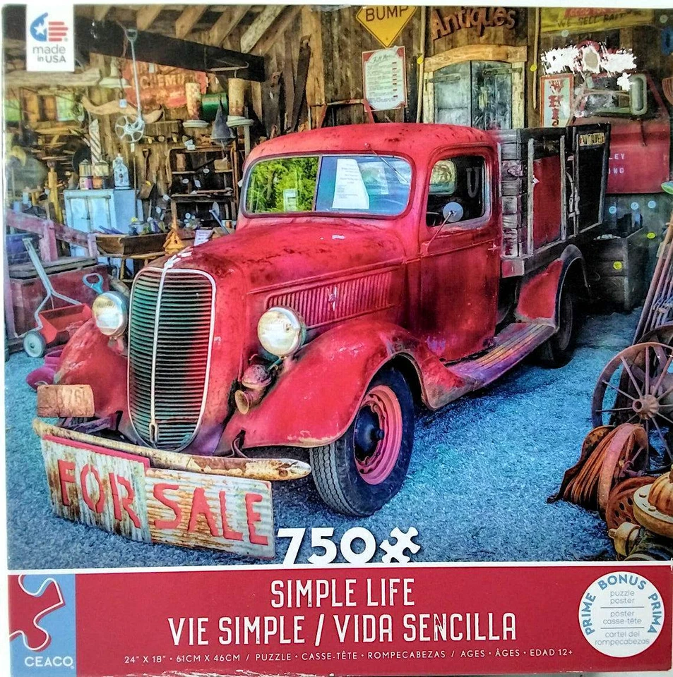 Puzzle Ceaco All In Red Simple Life Celebrate Life Gallery 750 piezas 24" X 18" Foto 1 de 1