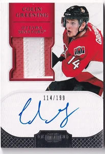 2011-12 Dominion #164 Colin Greening JSY AUTO 114/199 RC - Picture 1 of 2