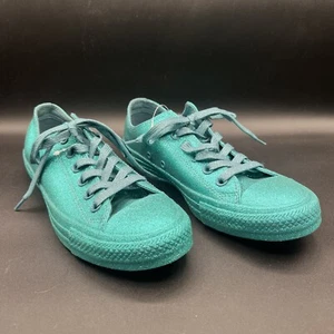 Converse Chuck Taylor All Star All Over Glitter Sneakers Womens 8 Bright Teal - Picture 1 of 16