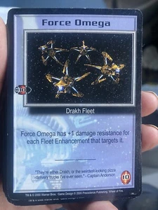 FORCE OMEGA WHEEL OF FIRE 2000 BABYLON 5 CCG COLLECTORS CARD NEAR MINT UNPLAYED - Picture 1 of 3