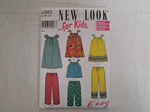 New Look Pattern - Child's Dress & Pants (3-8) #6985 - Uncut - Picture 1 of 6