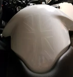 Triumph Tiger 800 2015 - Present TANK PROTECTOR "UNION JACK"STYLE CLEAR GLOSS - Picture 1 of 11