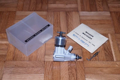 Micron Racing 2.5 R DIESEL 2-Stroke CL FF Combat Model Airplane Engine Vintage - Image 1 of 4