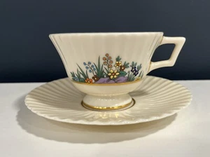Juego de tazas y platillos de té con patas Lenox Rutledge P-303 fina China hecha en EE. UU. - Imagen 1 de 21