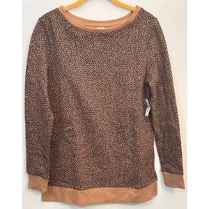 Small Long sleeve sweater leopard print comfy cozy must have - Picture 1 of 9