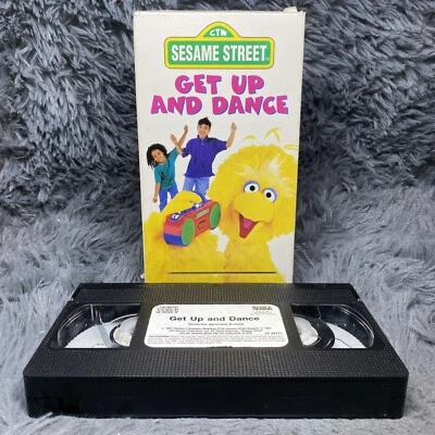 Sesame Street - Get Up and Dance VHS Tape 1997 Big Bird Dancing Kids Cartoon - Image 1 of 4
