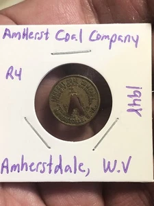 Ficha comercial Coal Scrip por 1 centavo - Amherst Coal Co - Amherstdale, WV - Imagen 1 de 5