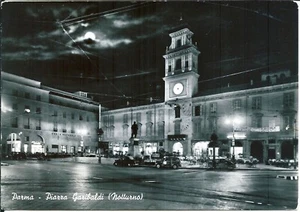 em 151 1952 PARMA Piazza Garibaldi - Nacht - sehr guter Zustand - Ed.Bromofoto per Battel  - Bild 1 von 1