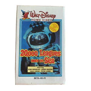 Walt Disney Home Video: 20,000 Leagues Under The Sea Rare! Beta Video Betamax - Imagen 1 de 5