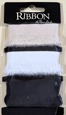 The Paper Studio RIBBON 3-Pack - CANVAS FRAYED RIBBON - 3 feet each - Image 1 of 2