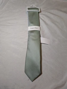 Calvin Klein Ollie Micro Neat Green Neck Tie - Picture 1 of 4