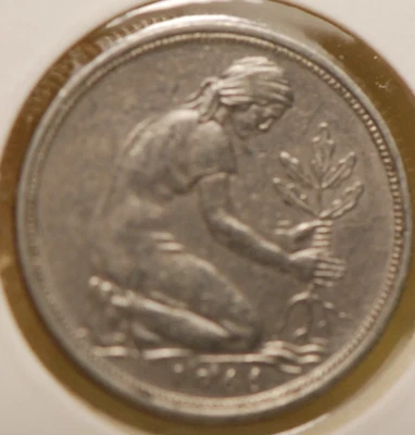 Alemania, 1966-J 50 Pfennig, KM109, muy fino, sin precio base, 11-14 Foto 1 de 2