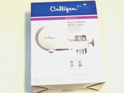 CULLIGAN Chrome Faucet Mount Water Filter FM-100-W & Adapter Kit FM-100-W - Image 1 of 4