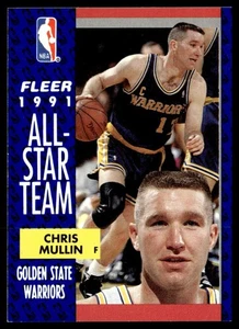 1991-92 Fleer Chris Mullin Golden State Warriors #218 - Picture 1 of 2