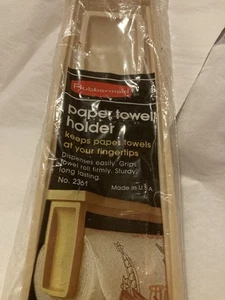 Vintage Rubbermaid Paper Towel Holder 12¾" x 3¾" No. 2361 Almond NOS 1983 USA!! - Picture 1 of 9