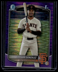 2025 Bowman Chrome Prospect Purple Pulsar /250 - BCP153 Josuar Gonzalez (1st) - Picture 1 of 2