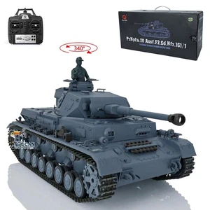 Henglong 1/16 7.0 Plastic German Panzer IV F2 3859 RTR 2.4G RC IR Tank Model - Picture 1 of 12