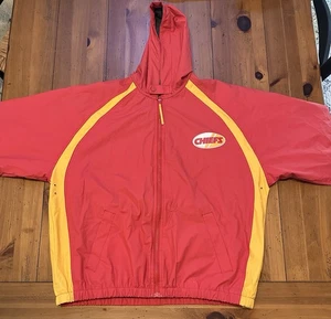 Vintage Rare Kansas City Chiefs XL Lined Jacket Hooded NFL GameDay HTF 1980’s! - Picture 1 of 15