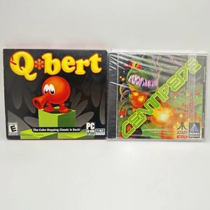 Q*bert (PC, CD-ROM) 2000 & Centipede SEALED PC CD-ROM 1998 - Picture 1 of 4