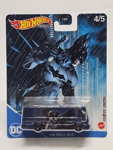 2022 Hot Wheels Premium DC Comics Batman 4/5 HW TOUR BUS Dark Blue - Picture 1 of 3
