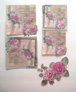 3D UPick Mother Father Day Birthday Scrapbook Card Paper Embellishment - Picture 1 of 36