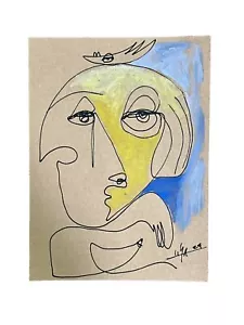 Dipinto ad olio originale su carta cartoncino arte cubana 5,5x7,5"" di LISA - Foto 1 di 1