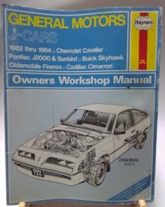 Manual de reparación automática Haynes GM J-Cars 1982-1984 Cavalier Sunbird Skyhawk Cimarr D8 - Imagen 1 de 4