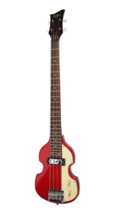 Höfner Shorty Violin Bass - Red - Picture 1 of 5