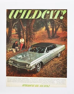 Anuncio de coche grande - Buick Wildcat 1963 (folleto de cartel impreso en publicidad) - Imagen 1 de 1