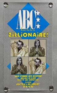 ABC How To Be A Zillionaire 1986 CANADA PROMO POSTER Martin Fry New Wave Vintage 80er - Bild 1 von 6