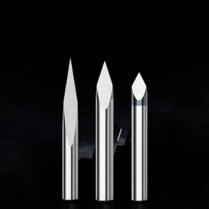 6mm Shank Tungsten Steel Triangular Engraving Bits 20-90 Degree 0.1mm - 0.3mm - Picture 1 of 24