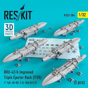 BRU-42/A ITER F-14D AV-8B F/A-18 (5 piezas) 1:32 ResKit RS32-0384 - Imagen 1 de 3