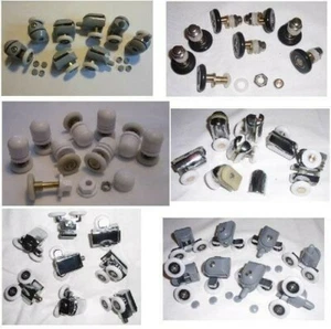 DUSCHTORROLLEN RÄDER KUFEN ABZIEHER 19, 21, 23, 25, 26, 27, 28mm 8er Set - Bild 1 von 11