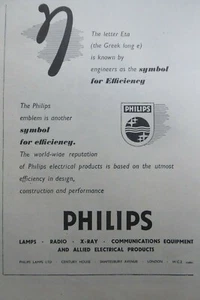 2/1946 PUB PHILIPS LAMPEN LAMPE RADIO RÖNTGEN ELEKTRISCHE PRODUKTE ETA ORIGINAL ANZEIGE - Bild 1 von 1