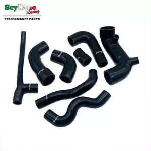 Black Silicone Hose Full Kit For Fiat Uno Turbo i.e 1.4 MK2 1989-1995 IntakeHose - Picture 1 of 5