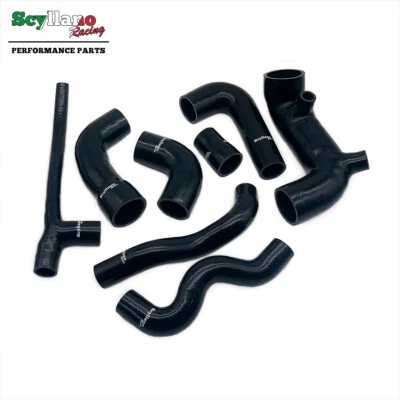 SCYLLANO RACING Kit Completo Tubo Silicone Nero per Fiat Uno Turbo i.e 1.4 MK2 1989-1995 Tubo di Presa