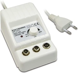 Metronic - 332177, Indoor-TV-Antennenverstaerker fuer DTT-Kanaele, 4G/5G  - Bild 1 von 2