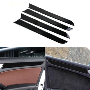 4x Bright Black For Audi A4 B8 A5 2009-2016 Interior Door Window Door Panel Trim - Picture 1 of 5