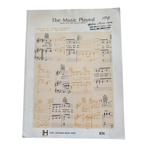 The Music Played Was Ich Dir Sagen Will Noten 1967 Vintage Deutsch Englisch - Bild 1 von 3